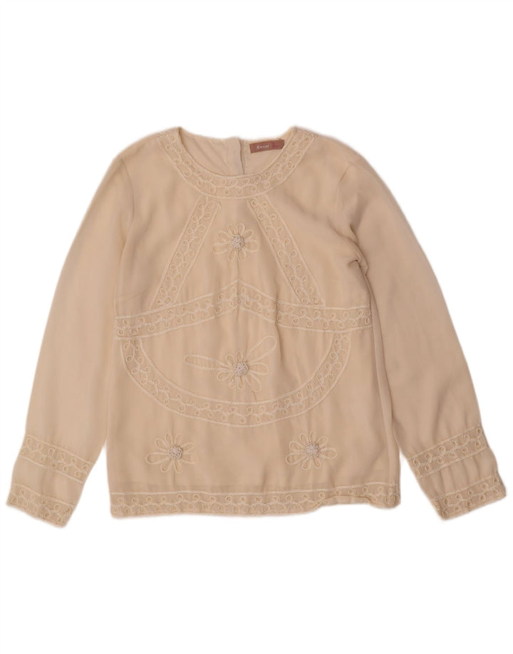 Женская блузка с длинным рукавом Awear Top UK 10, маленький белый полиэстер