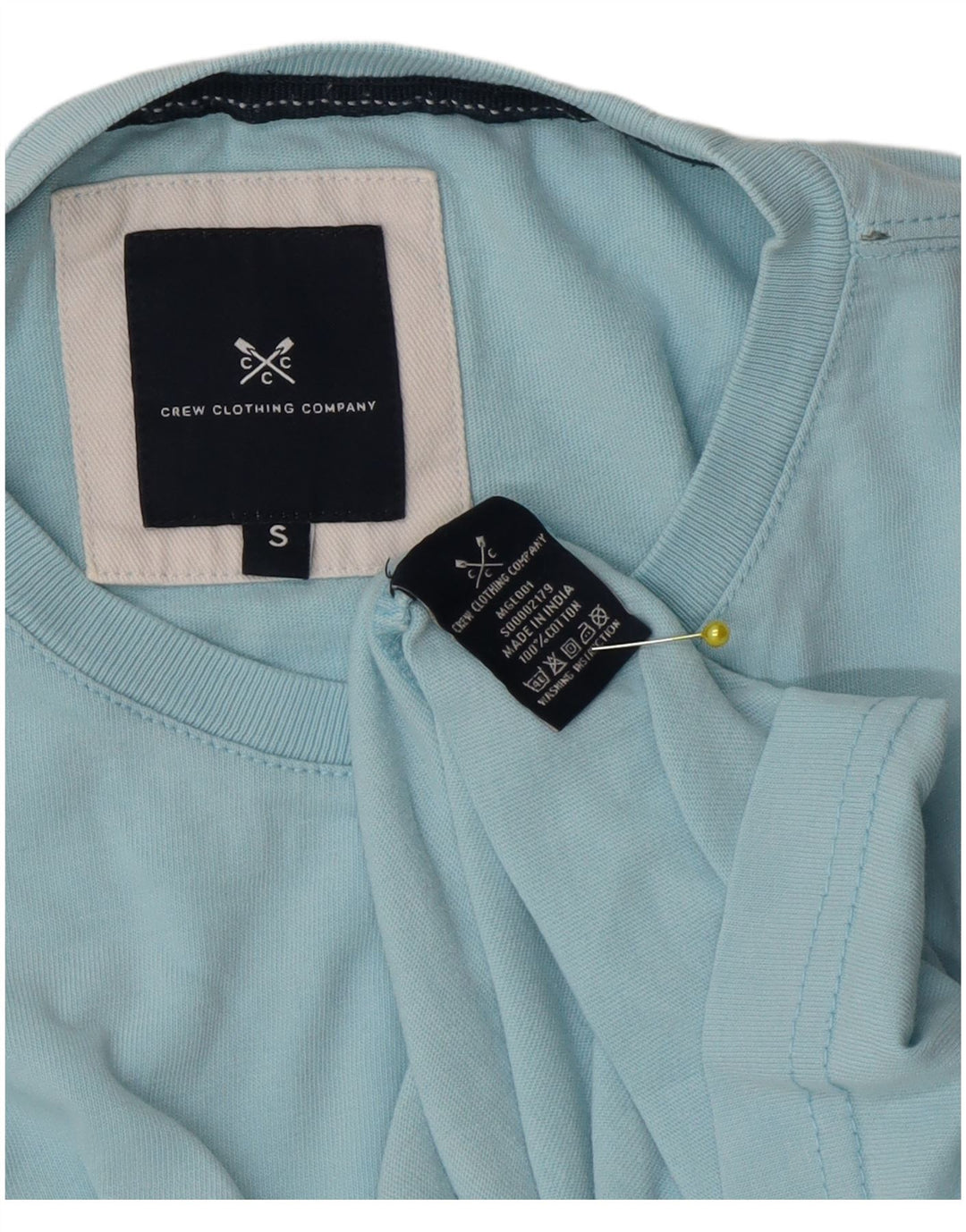 Crew Clothing Мужская футболка Top Small Blue Cotton