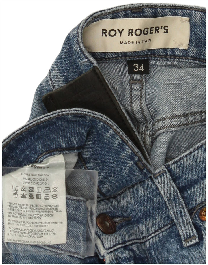 Мужские узкие джинсы ROY ROGERS W34 L34 синие, хлопок