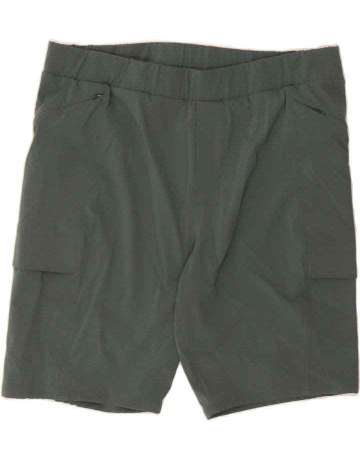 EDDIE BAUER Womens Cargo Shorts US 16 2XL W38 Green Polyester Vintage Eddie Bauer and Second-Hand Eddie Bauer from Messina Hembry 