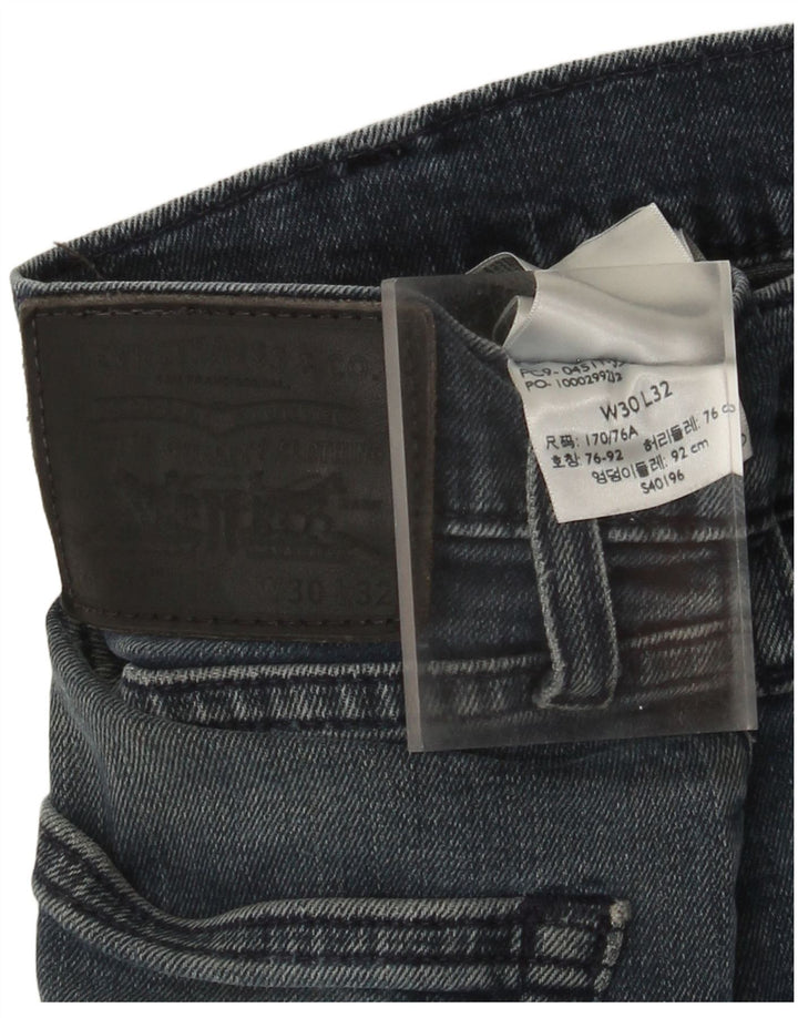 Мужские джинсы Levi's 511 Slim W30 L29 Темно-синие, хлопок