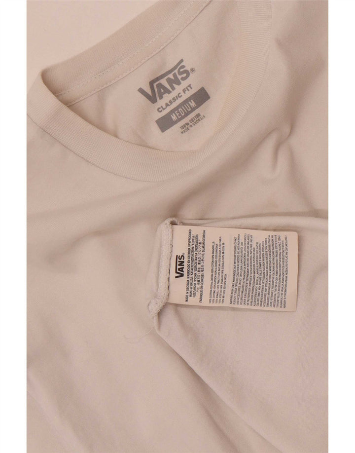 Мужская футболка классического кроя Vans, белый хлопок среднего размера