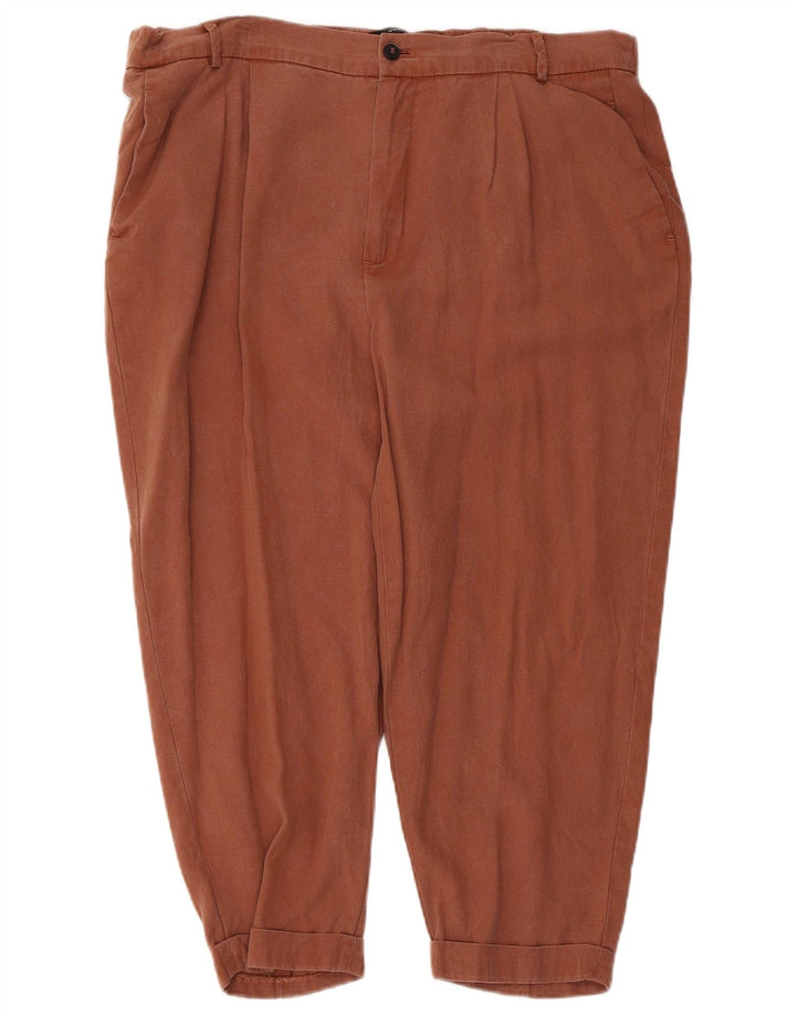 Женские капри Zara XL W32 L22 Коричневые