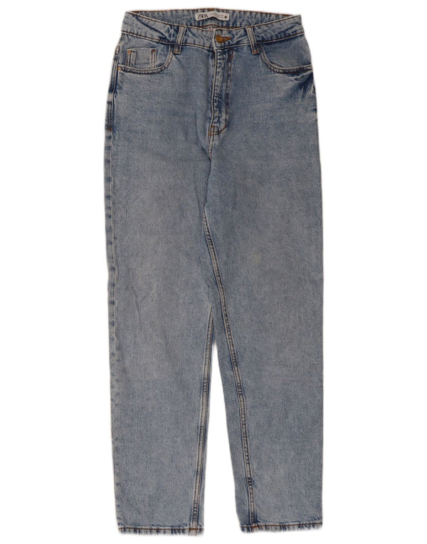 Женские зауженные джинсы Zara EU 38, маленькие W28 L27, синие