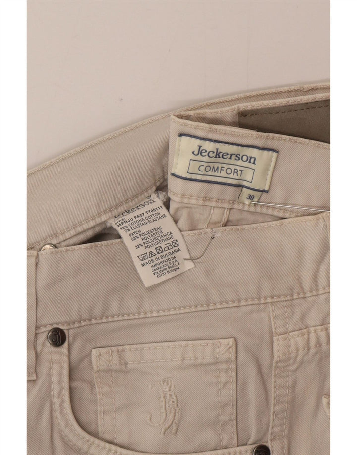 Мужские джинсы Jeckerson Slim W30 L30, бежевый хлопок