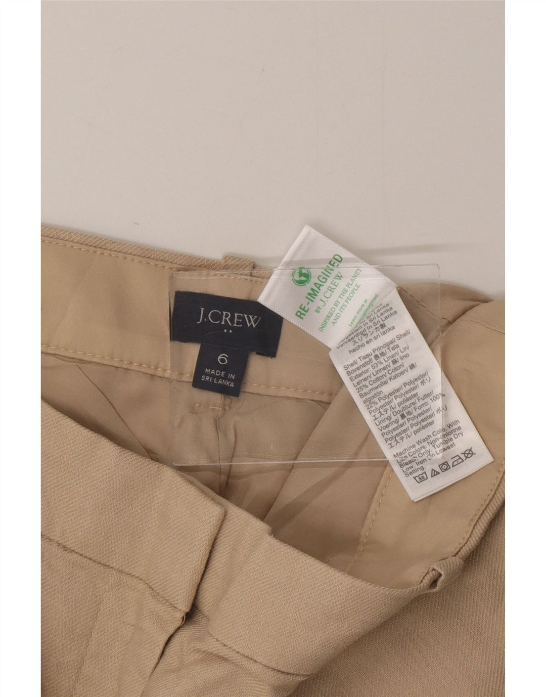 Женские шорты чинос J. CREW US 6 Medium W28 Бежевые хлопковые