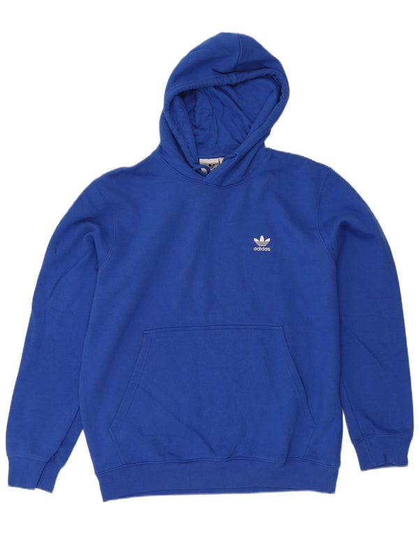 Мужской джемпер с капюшоном Adidas, большой синий, хлопок