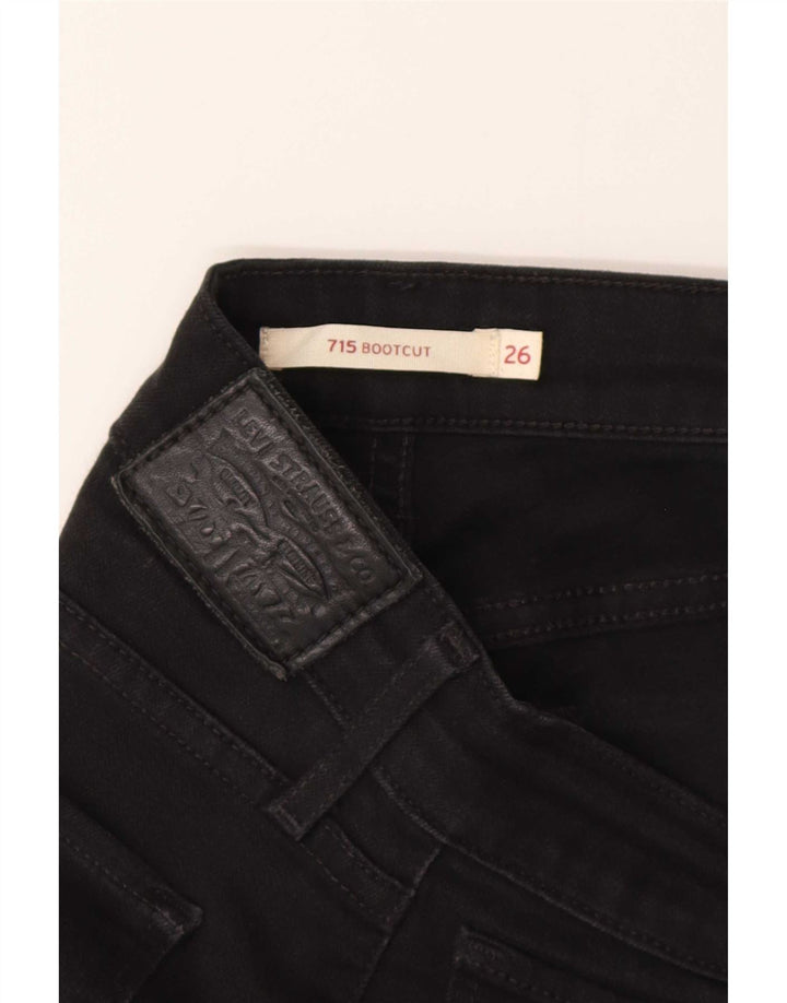 Женские джинсы Levi's 715 Bootcut W26 L30 черные