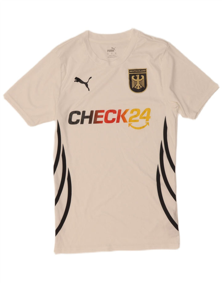 Мужская футболка с рисунком Puma Deutshland Top XS, белый полиэстер