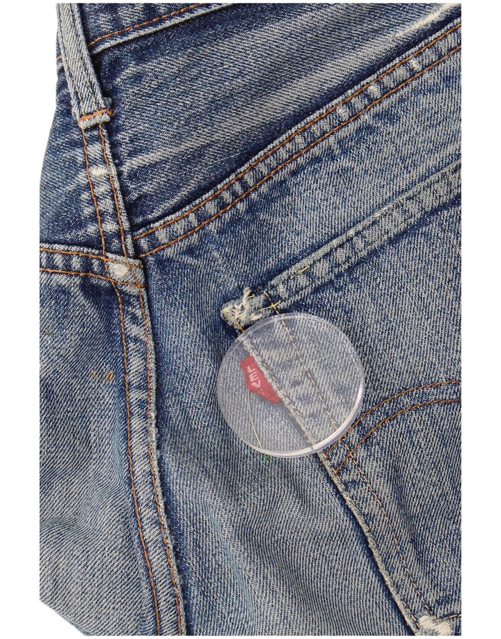 Женские джинсовые шорты Levi's W28, средние синие