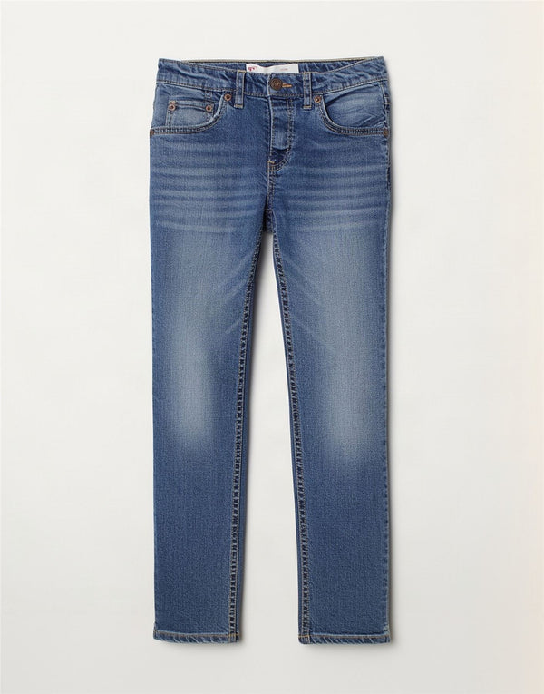 Джинсы Levi's 511 Slim для мальчиков 7–8 лет W22 L23, синий хлопок