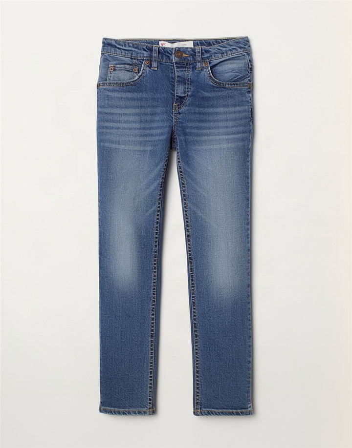 Джинсы Levi's 511 Slim для мальчиков 7–8 лет W22 L23, синий хлопок