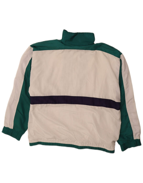 Мужская спортивная куртка COSMOS UK 16, большая белая с цветными блоками