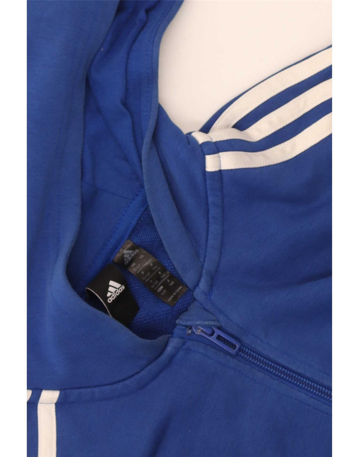 Свитер с капюшоном на молнии для мальчиков Adidas 13-14 лет, синий