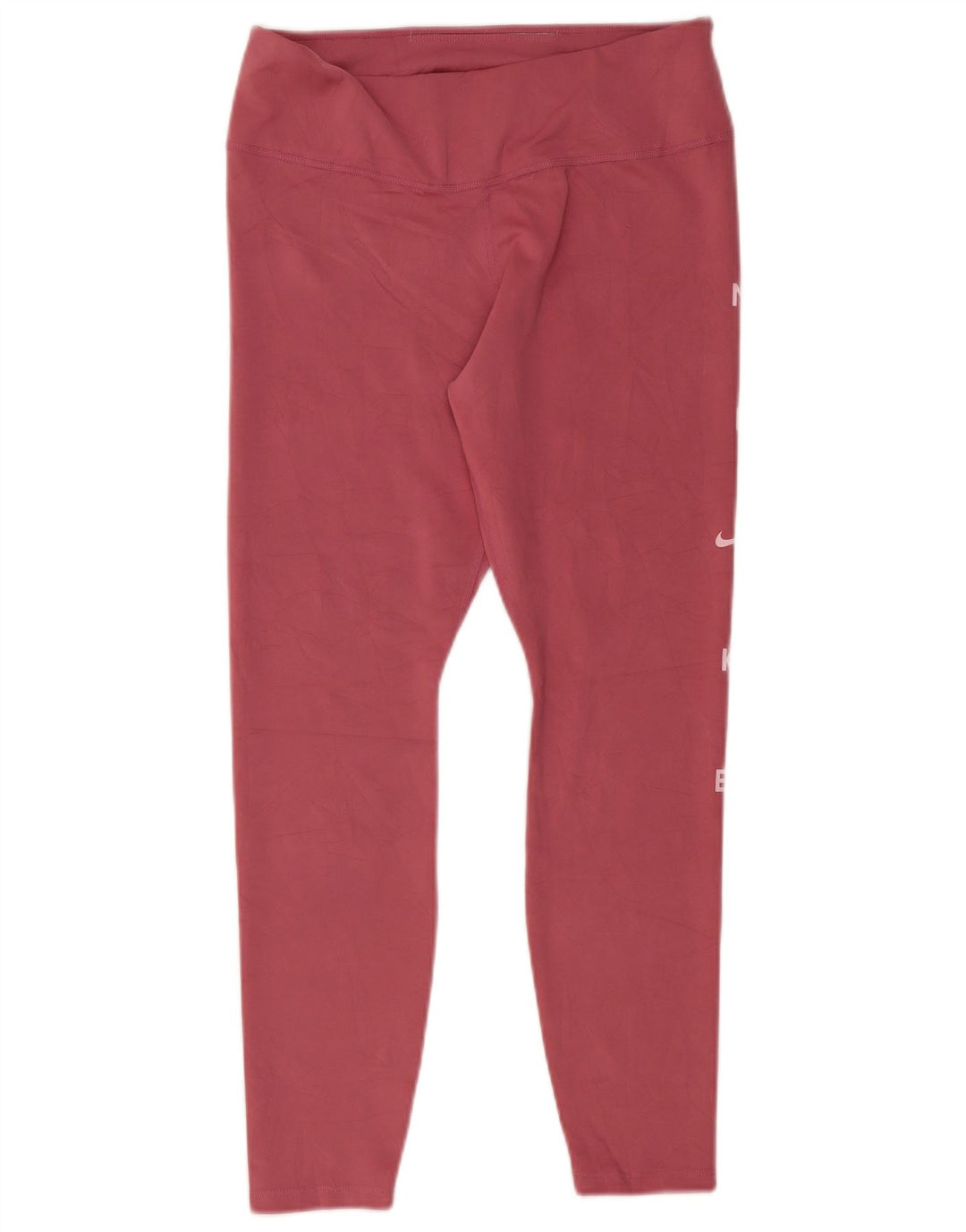 Женские леггинсы с рисунком Nike Dri Fit UK 14, большой розовый полиэстер