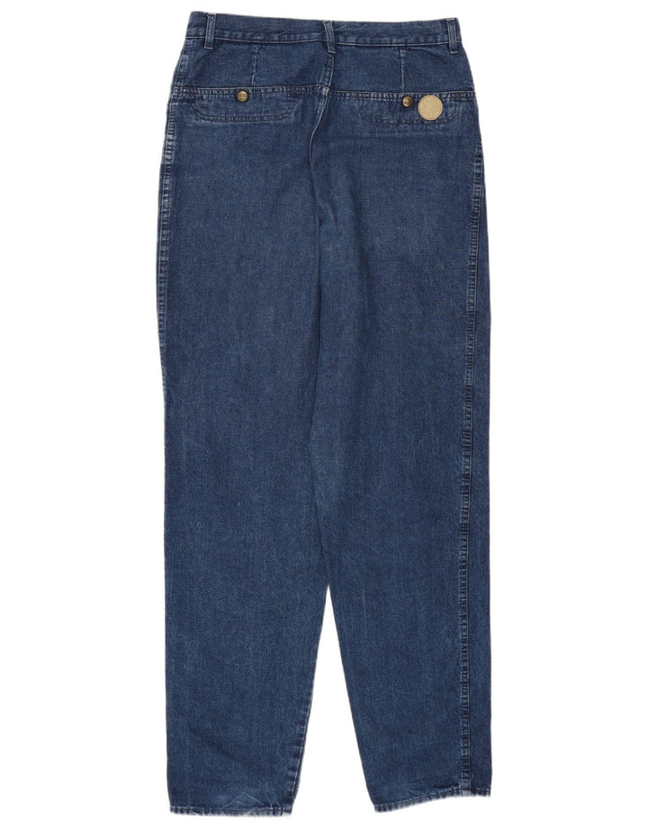 Женские зауженные джинсы с высокой талией POP 84 IT 48 XL W34 L32 Синий хлопок