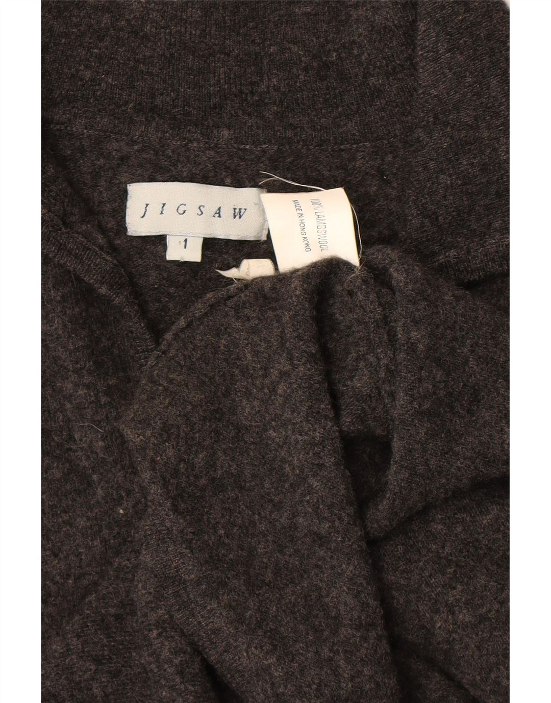 Женское платье-джемпер JIGSAW с рукавом 3/4, Великобритания, 8, маленькое серое, из овечьей шерсти