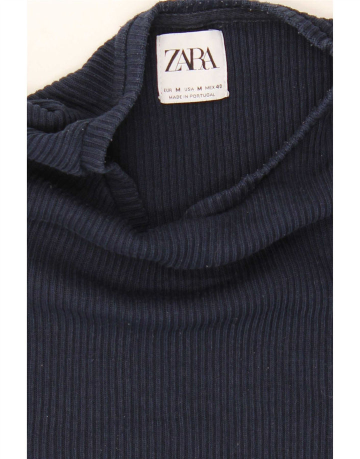 Мужская футболка Zara Top Medium Темно-синяя