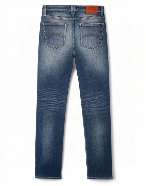 Женские прямые джинсы Tommy Hilfiger W28 L32 синие, хлопок