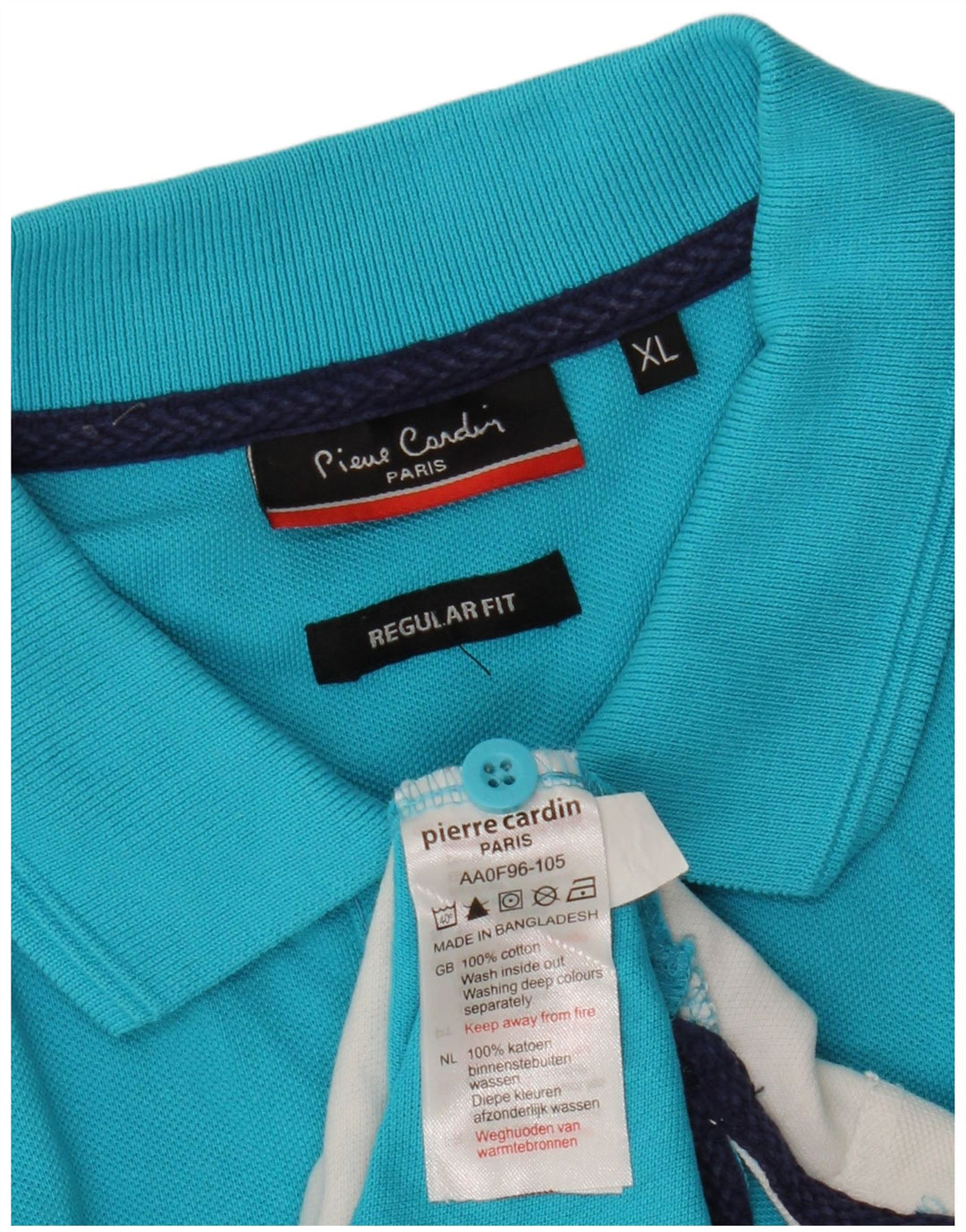Мужская рубашка-поло стандартного кроя Pierre Cardin XL, разноцветная, с цветными блоками