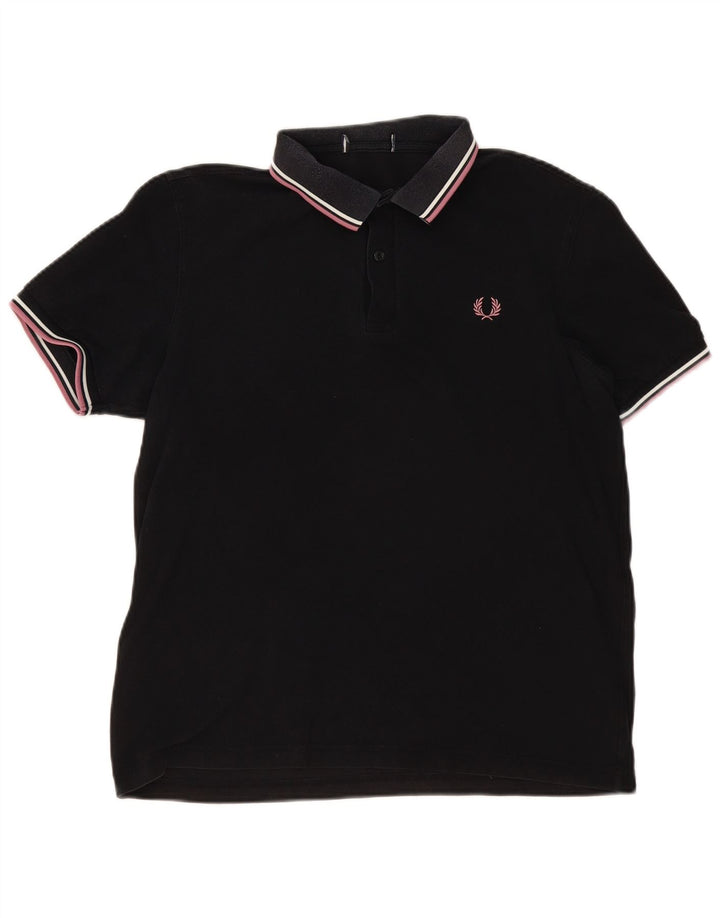 Мужская рубашка поло Fred Perry, средний черный хлопок