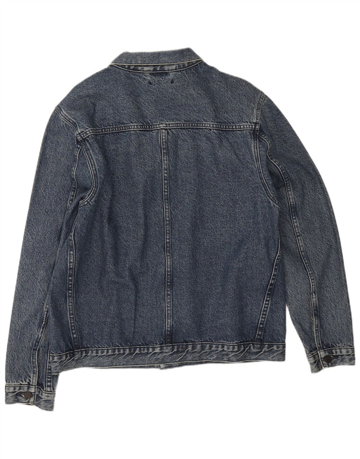 Мужская джинсовая куртка Levi's UK 40, большая, темно-синяя, хлопок