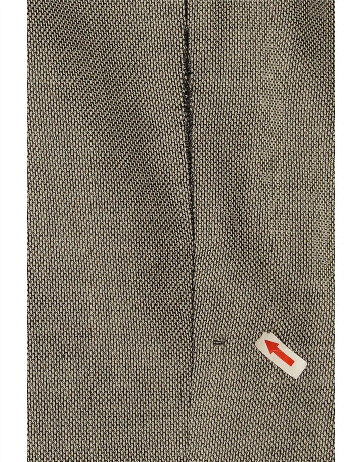 Мужской пиджак Hugo Boss на 2 пуговицах EU 46, маленький серый из натуральной шерсти