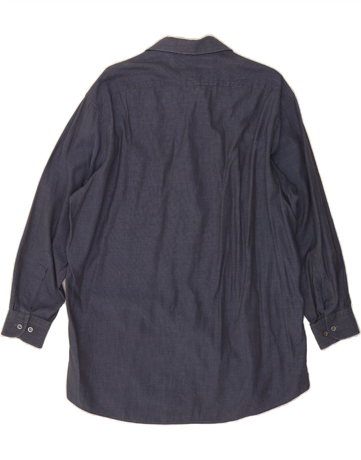 HUGO BOSS Mens Shirt Size 16 Large Blue Pinstripe Cotton Vintage Hugo Boss and Second-Hand Hugo Boss from Messina Hembry 