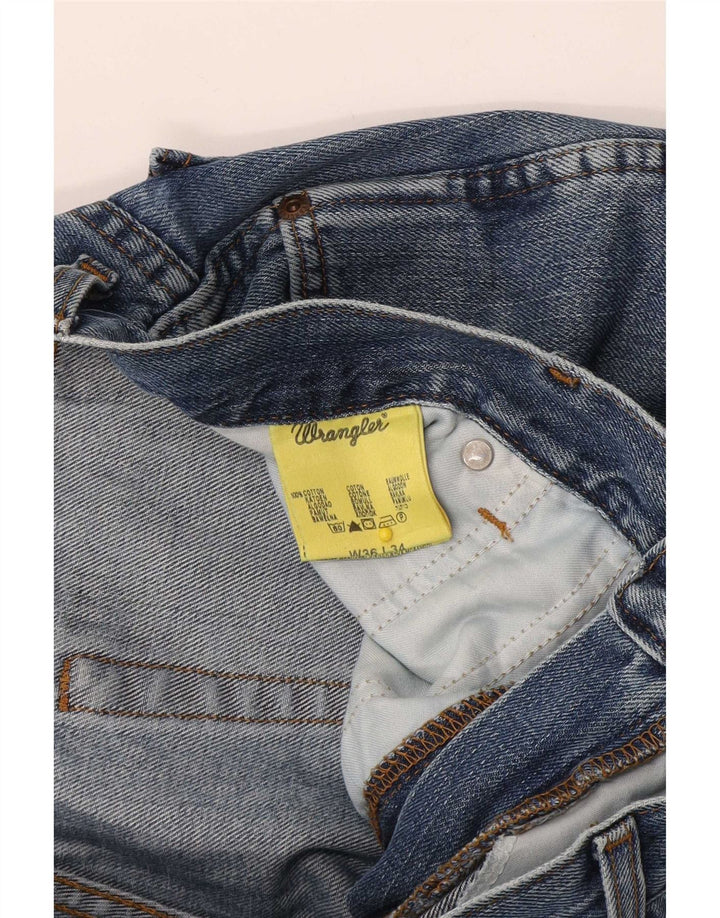 Мужские прямые джинсы Wrangler W36 L34 синие, хлопок