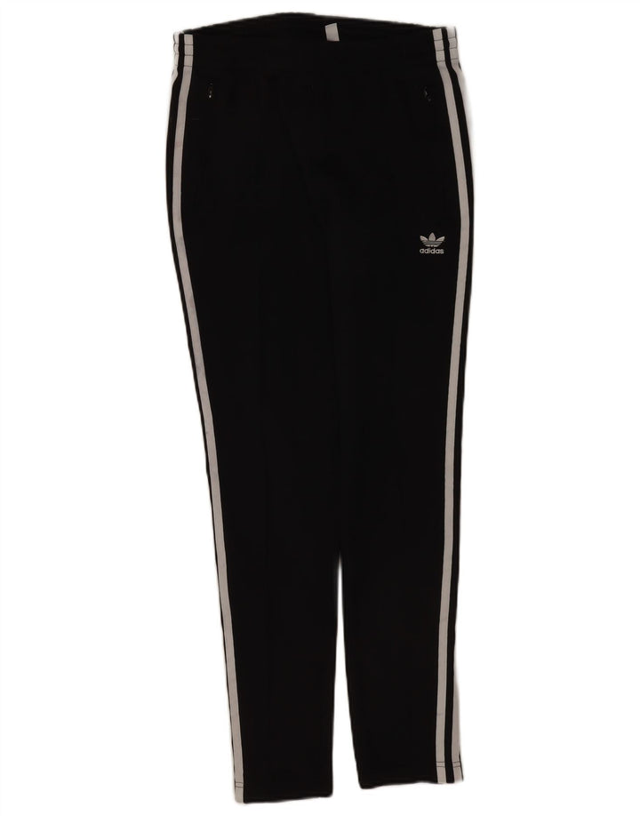 Женские спортивные брюки Adidas UK 8, маленькие черные из полиэстера