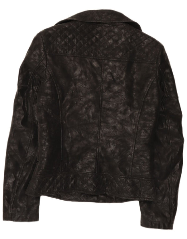 Guess Женская косуха из искусственной кожи UK 4 XS черная из полиуретана