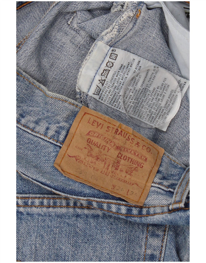 Мужские прямые джинсы Levi's 595 W34 L28 синие, хлопок