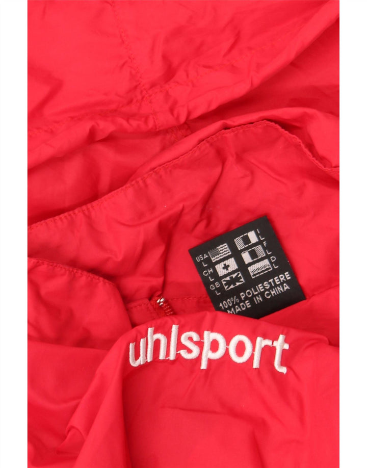 Мужская дождевик с капюшоном Uhlsport UK 40, большой красный полиэстер