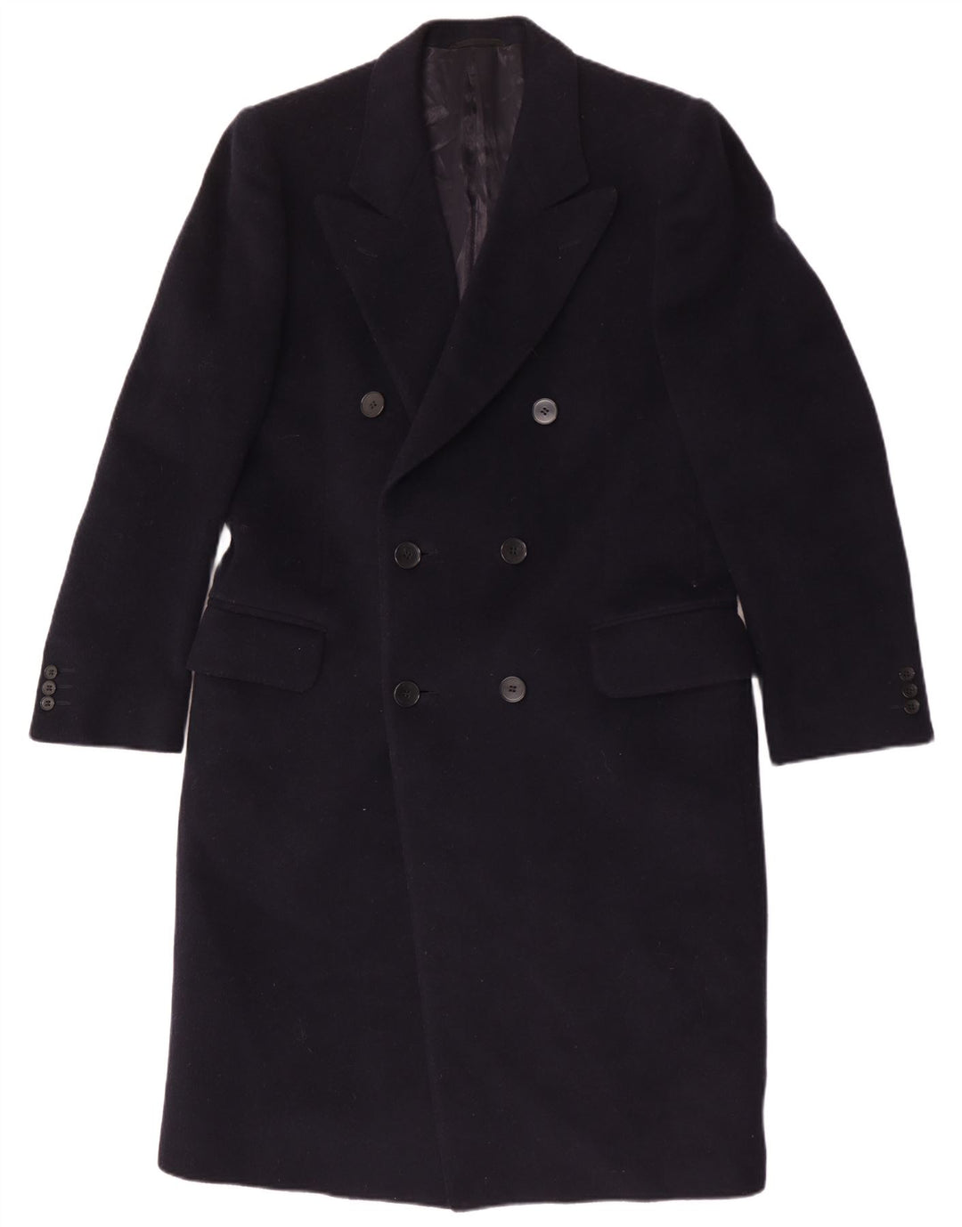 Facis Мужское длинное двубортное пальто IT 48 Medium Navy Blue