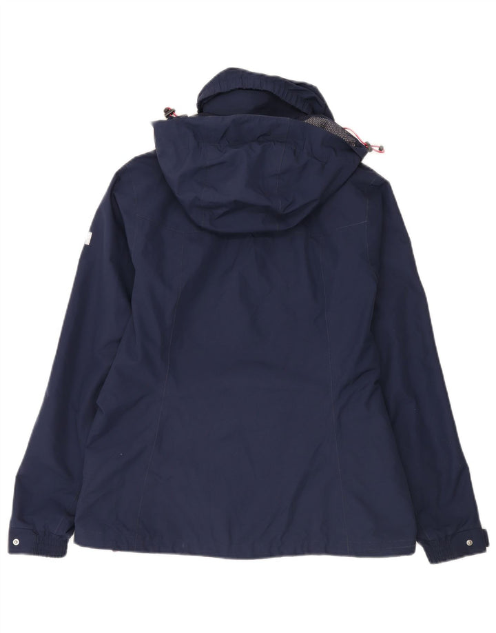 Helly Hansen Женская ветровка с капюшоном UK 14 Средний Темно-Синий