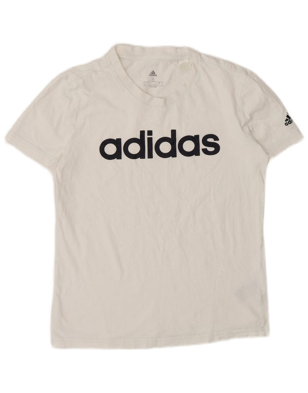 Женская футболка с рисунком Adidas Top UK 8/10, маленький белый хлопок