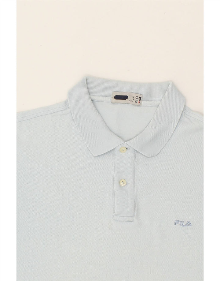 FILA Mens Polo Shirt Small Blue Cotton Vintage Fila and Second-Hand Fila from Messina Hembry 