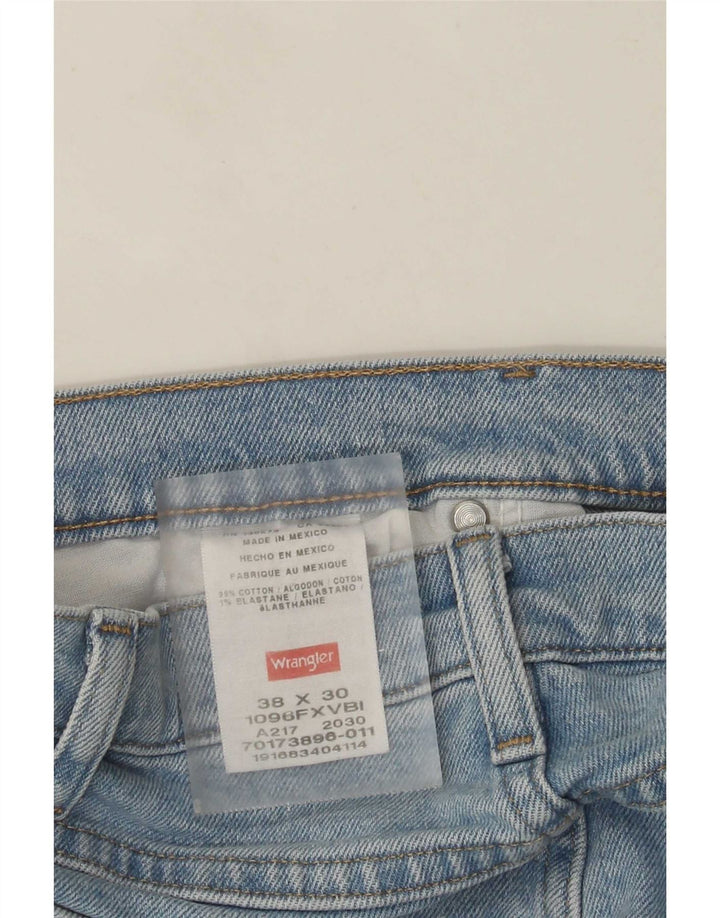 Мужские прямые джинсы Wrangler W38 L30 синие, хлопок