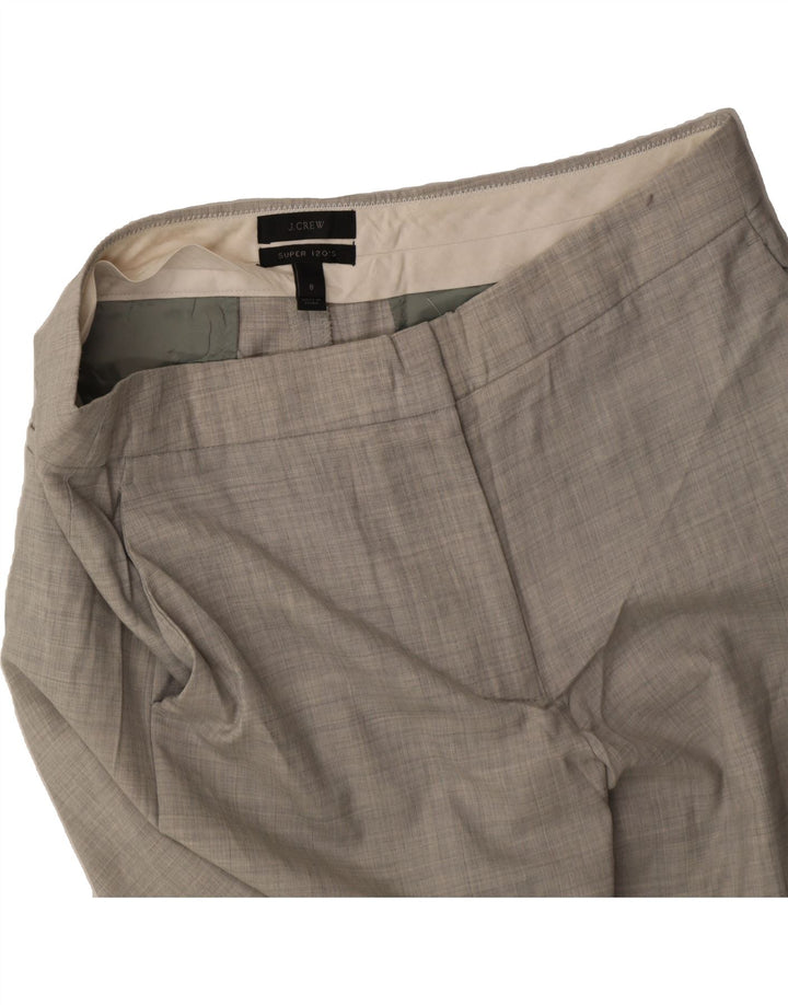 J. CREW Womens Straight Chino Trousers US 8 Medium W30 L24 Grey Check Wool Vintage J. Crew and Second-Hand J. Crew from Messina Hembry 