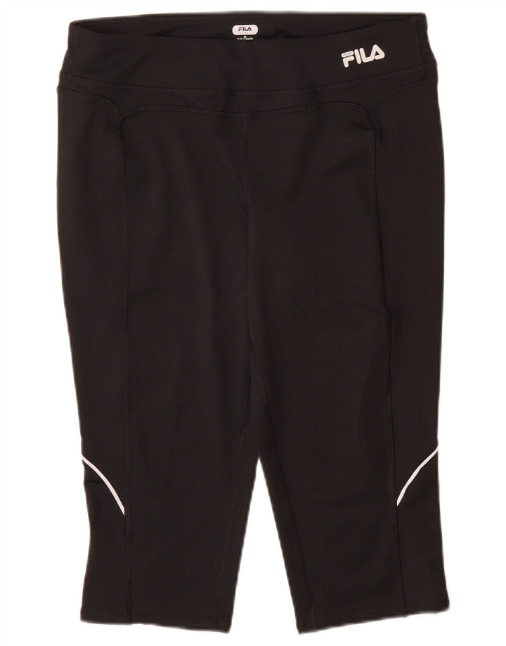 Женские капри FILA UK 14, средний черный полиэстер