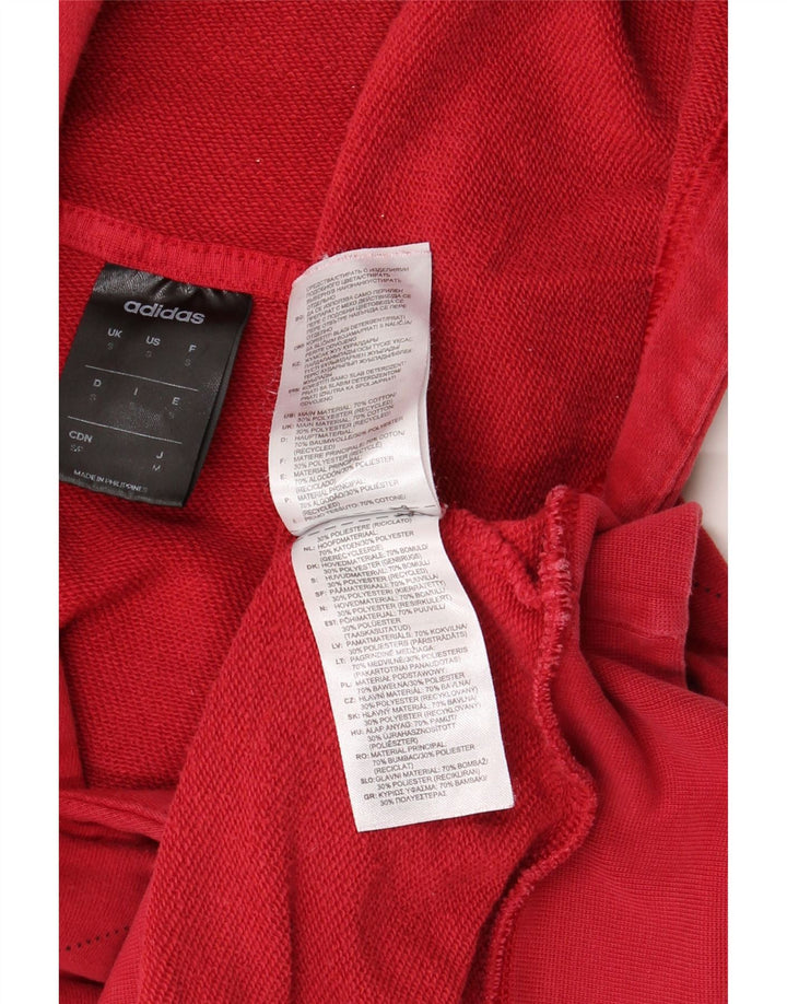 Мужской джемпер с капюшоном ADIDAS, маленький красный, хлопковый