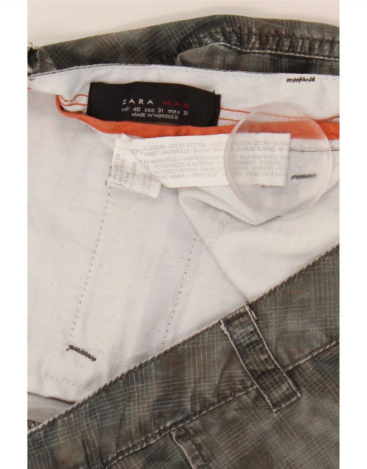 Мужские шорты карго Zara EU 40 Medium W31 Хаки Хлопок