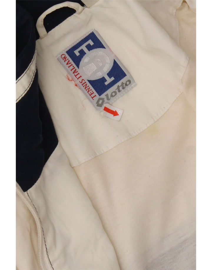 LOTTO Мужской спортивный костюм верхняя куртка 2XL белый полиэстер с цветными блоками