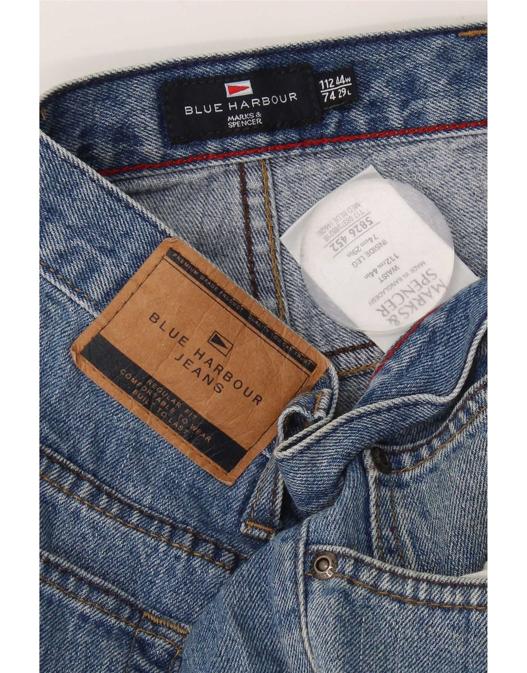 Мужские прямые джинсы Marks & Spencer Blue Harbour W44 L29, хлопок