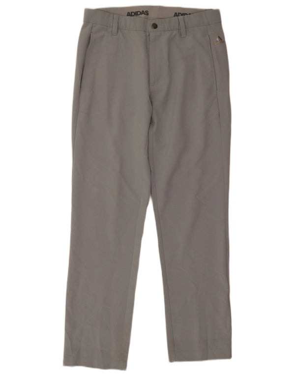Мужские прямые брюки-чиносы Adidas W30 L28, серый полиэстер