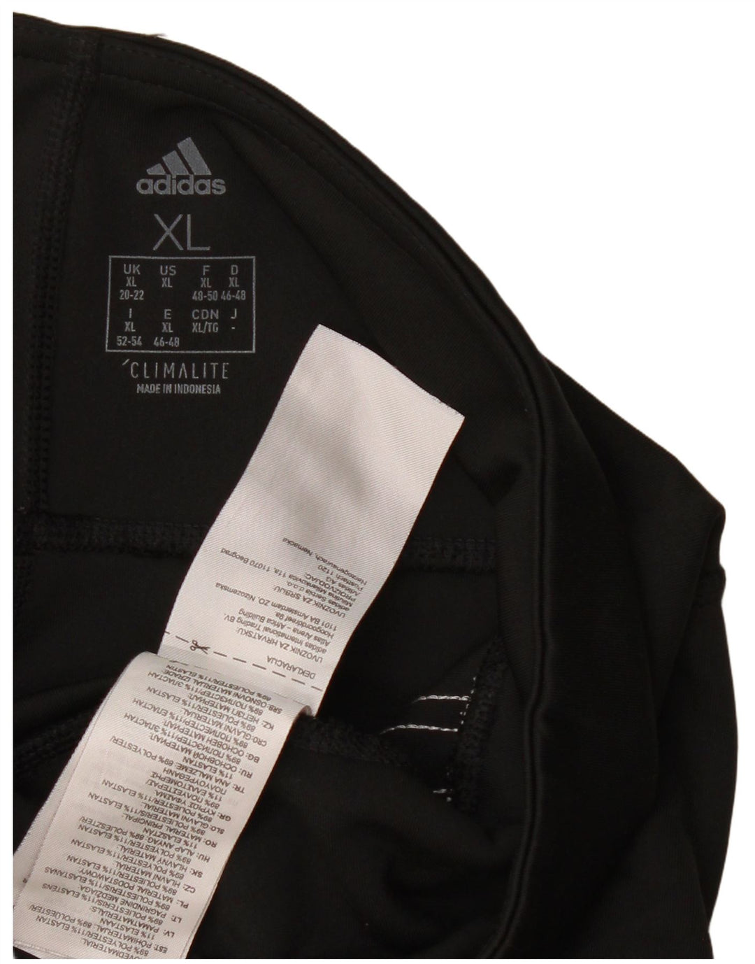 Женские леггинсы Climalite ADIDAS UK 20/22 XL, черный полиэстер