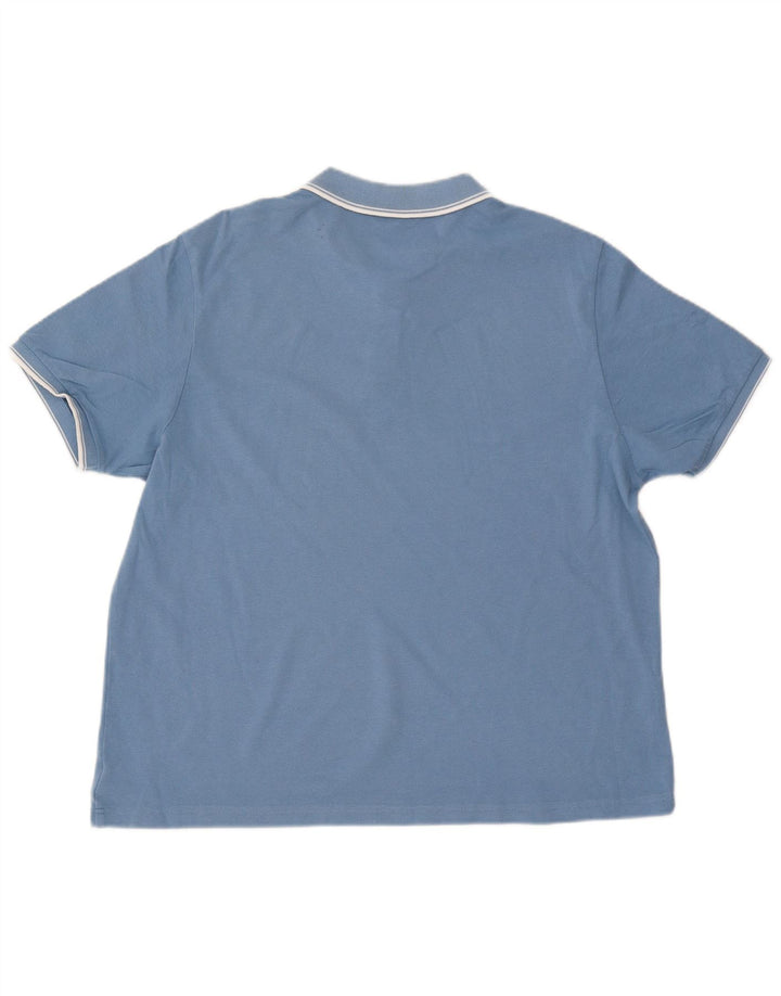 Мужская рубашка поло Ben Sherman XL, синяя, хлопок