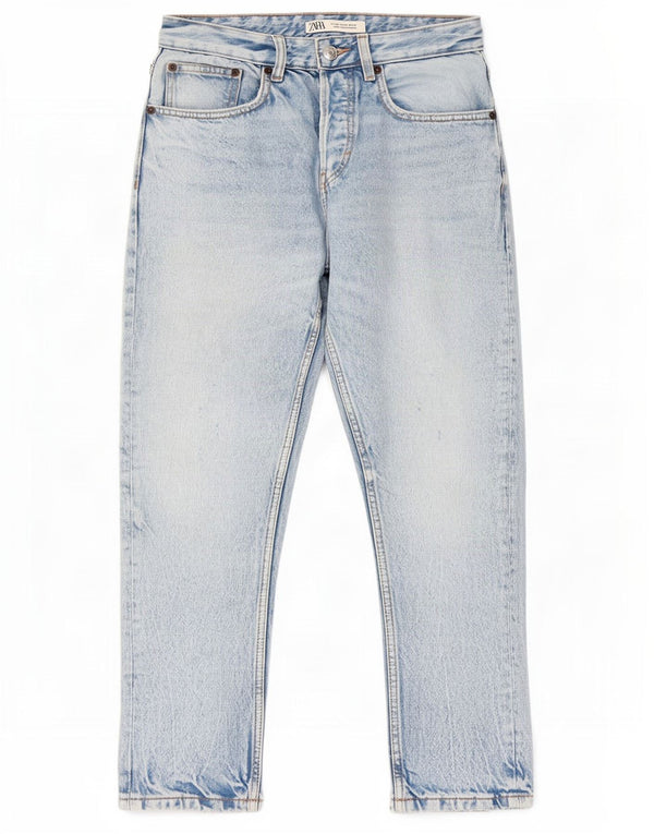 Женские прямые джинсы Zara EU 36 XS W29 L26 синие