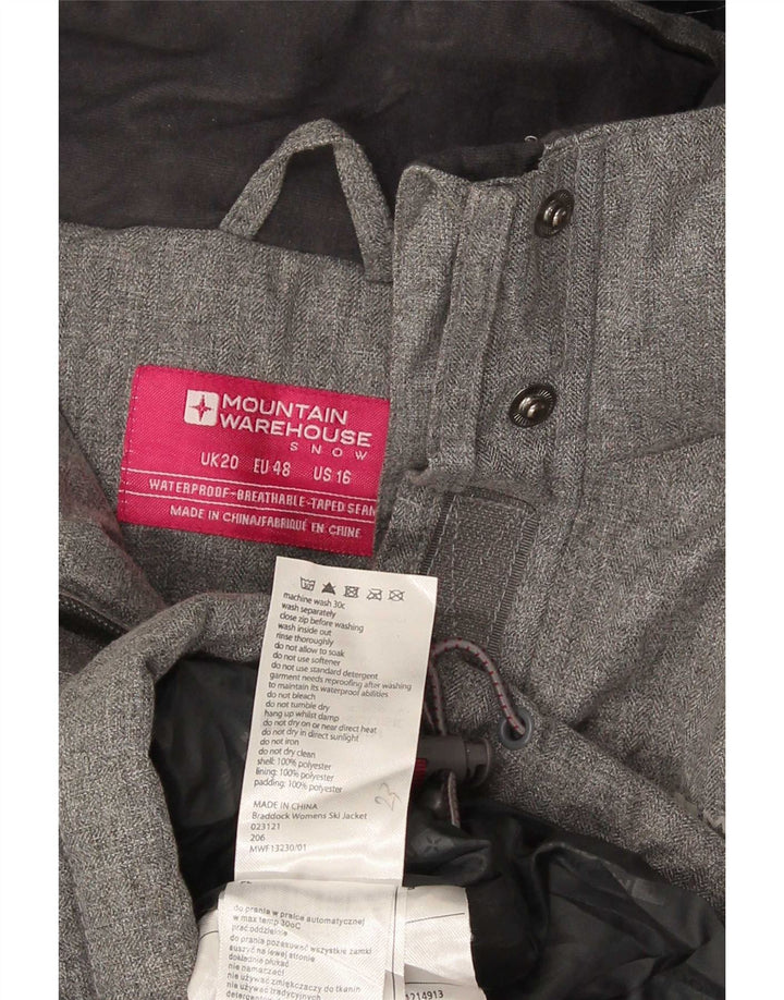 Женская ветровка с капюшоном Mountain Warehouse UK 20 2XL Серая