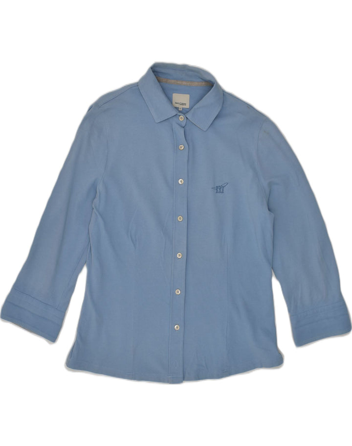 HENRY COTTONS Womens Shirt IT 50 XL Blue Cotton | Vintage Henry Cottons | Thrift | Second-Hand Henry Cottons | Used Clothing | Messina Hembry 